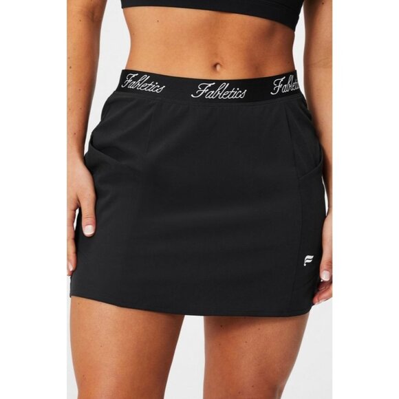 FABLETICS Black Woven Logo Pocket Skort w/ Built in Shorts Size 4X NEW NWT - Picture 1 of 6